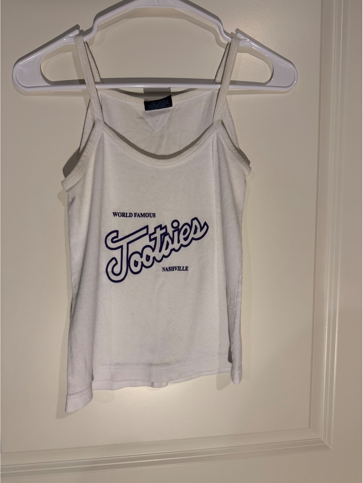 White Tootsies Nashville Tank Top Medium